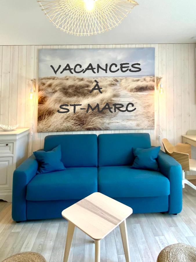 Appartement T2 , Bord De Mer, Acces Direct Plage Saint-Nazaire  Exterior foto